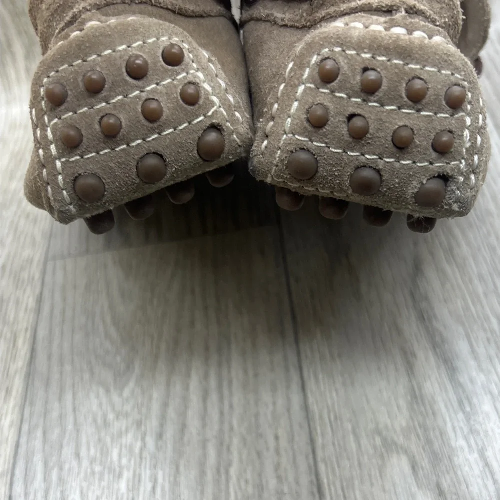 Saks Fifth Avenue Tan Suede Boat Shoes